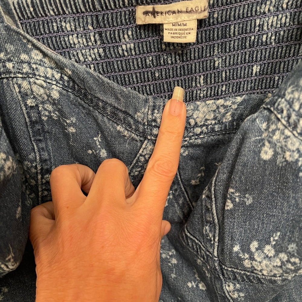 NWOT American Eagle Blue Denim Mini Dress - Picture 10 of 10